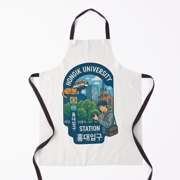 Item preview, Hongik University Station and Gyeongui Line Park View designed and sold by Places On Earth.