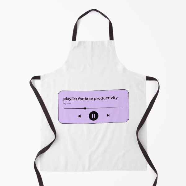 Item preview, playlist for fake productivity (music player) (lavender purple version) designed and sold by Hi-kari.