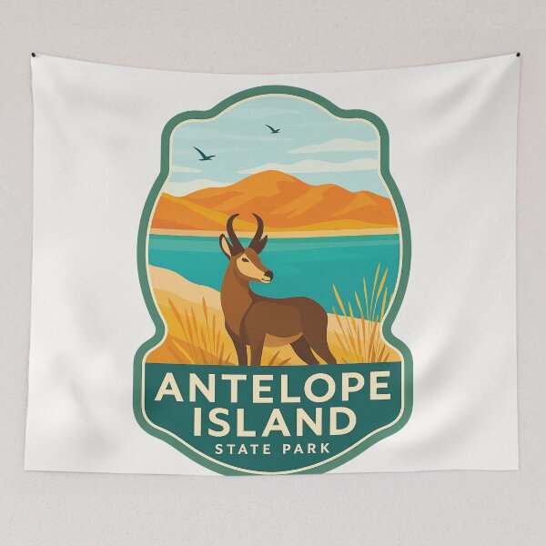 Item preview,  Antelope Island State Park, Great Salt Lake, Utah designed and sold by Places On Earth.