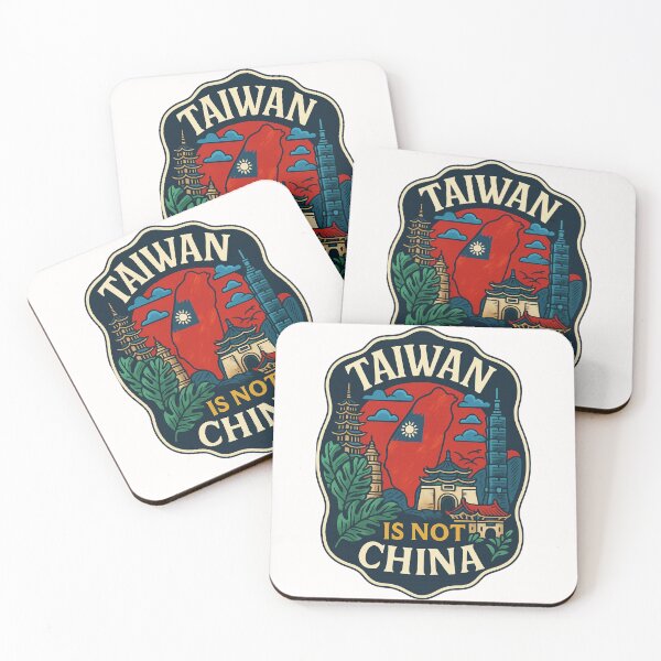 Item preview,  Taiwan Independence Map with Taipei 101 and National Landmarks designed and sold by Places On Earth.