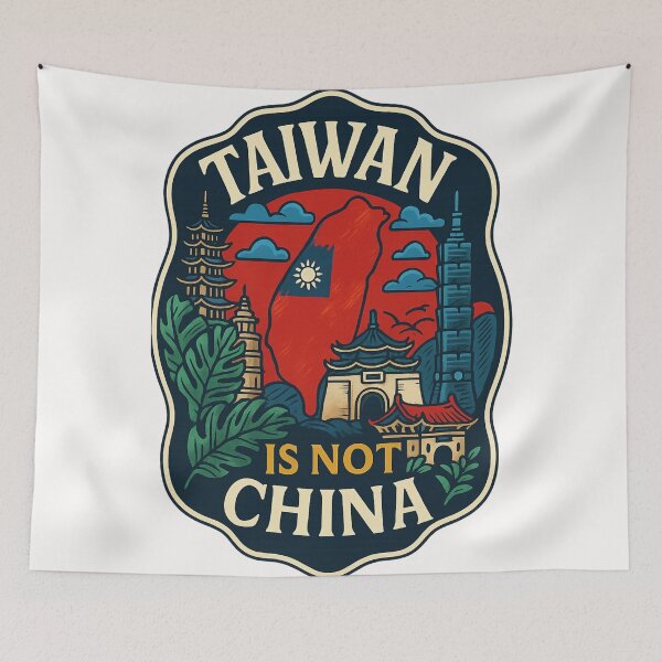 Item preview,  Taiwan Independence Map with Taipei 101 and National Landmarks designed and sold by Places On Earth.