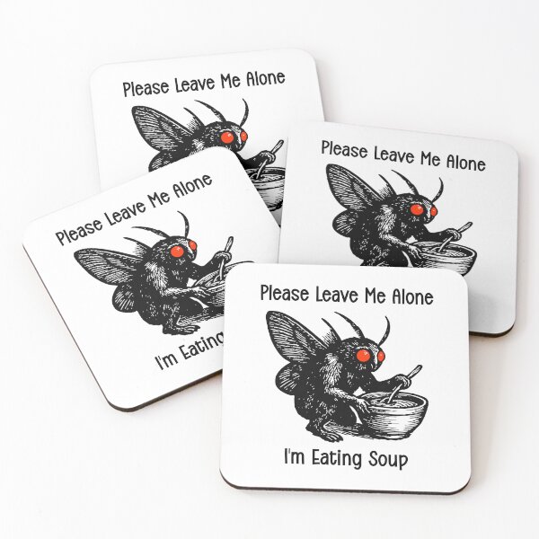 Item preview, Please Leave Me Alone Mothman Soup T-Shirt | Funny Cryptid Tee designed and sold by DekoDesignsHub.