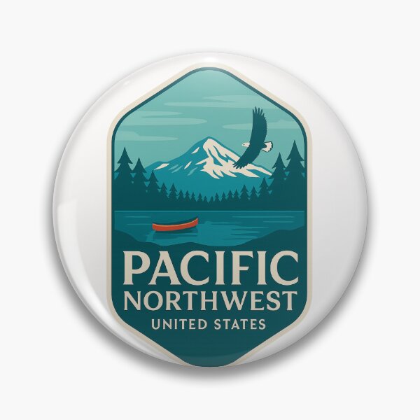 Item preview,  Pacific Northwest with Mount Rainier and Bald Eagle designed and sold by Places On Earth.