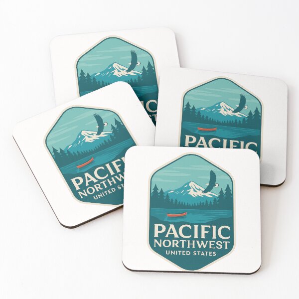 Item preview,  Pacific Northwest with Mount Rainier and Bald Eagle designed and sold by Places On Earth.
