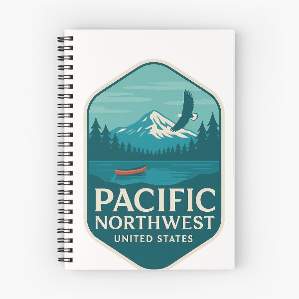 Item preview,  Pacific Northwest with Mount Rainier and Bald Eagle designed and sold by Places On Earth.