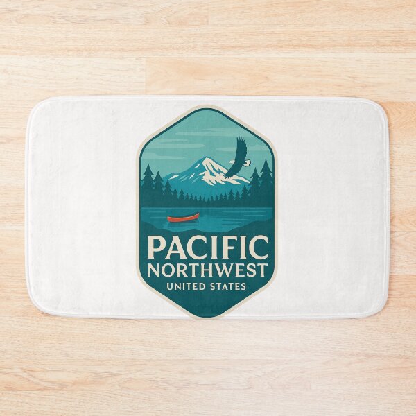 Item preview,  Pacific Northwest with Mount Rainier and Bald Eagle designed and sold by Places On Earth.