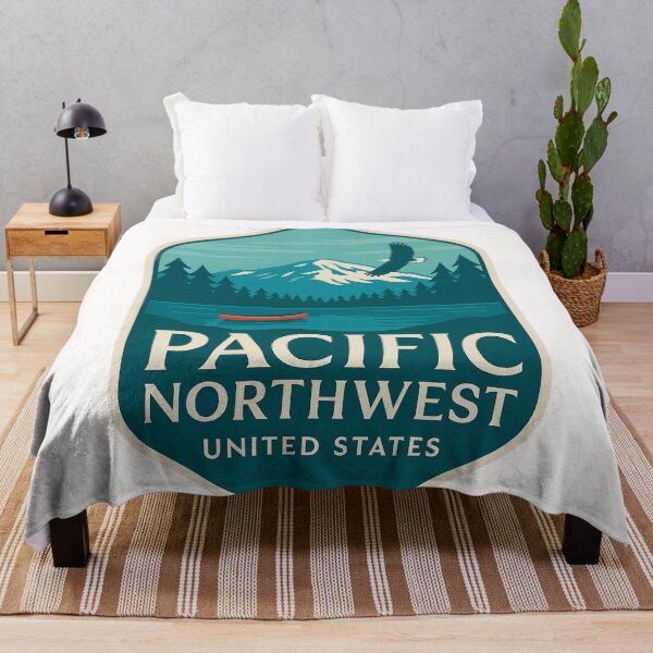 Item preview,  Pacific Northwest with Mount Rainier and Bald Eagle designed and sold by Places On Earth.