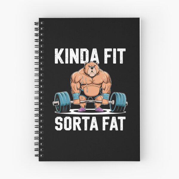 Item preview, Kinda Fit Sorta Fat Funny Gym Body Cute Bear Retro designed and sold by DonnieJennie.