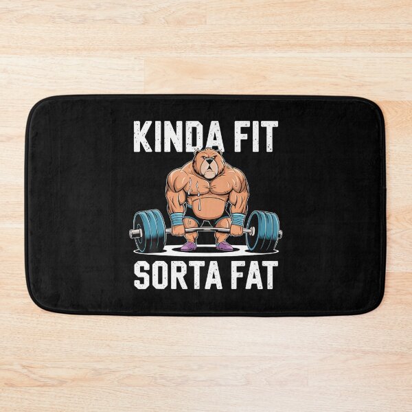 Item preview, Kinda Fit Sorta Fat Funny Gym Body Cute Bear Retro designed and sold by DonnieJennie.