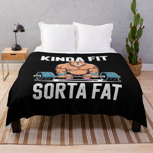 Item preview, Kinda Fit Sorta Fat Funny Gym Body Cute Bear Retro designed and sold by DonnieJennie.