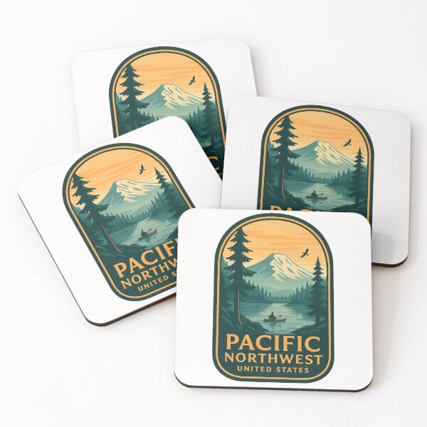 Item preview,  Kayaking in the Pacific Northwest with Mount Hood View designed and sold by Places On Earth.