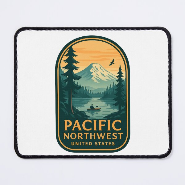 Item preview, Kayaking in the Pacific Northwest with Mount Hood View designed and sold by Places On Earth.