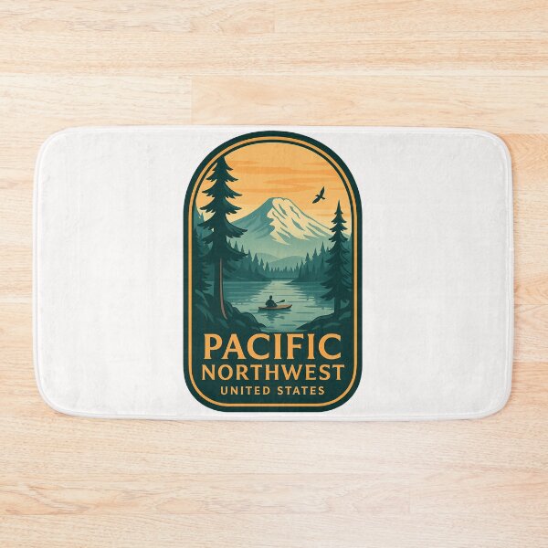Item preview,  Kayaking in the Pacific Northwest with Mount Hood View designed and sold by Places On Earth.