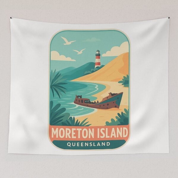 Item preview,  Moreton Island Lighthouse and Shipwreck, Queensland designed and sold by Places On Earth.