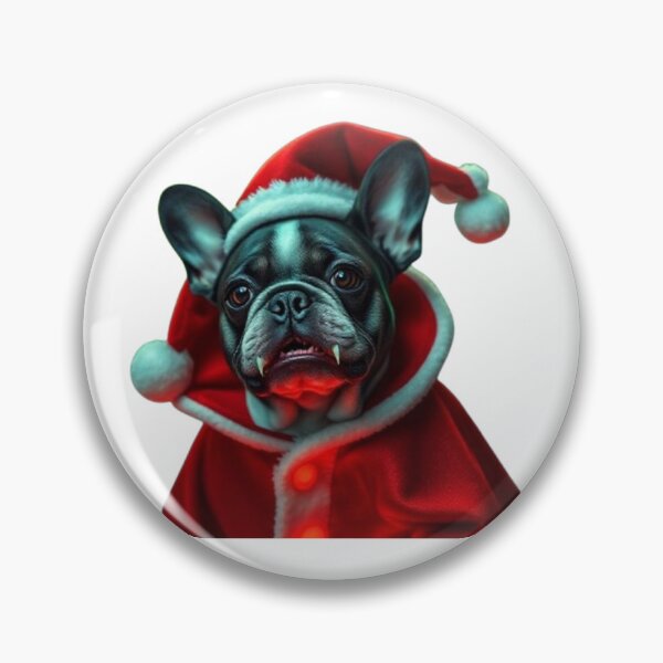 Item preview, Vampire French Bulldog Santa – Spooky Christmas Frenchie in Red Cape designed and sold by BSL-STORE.