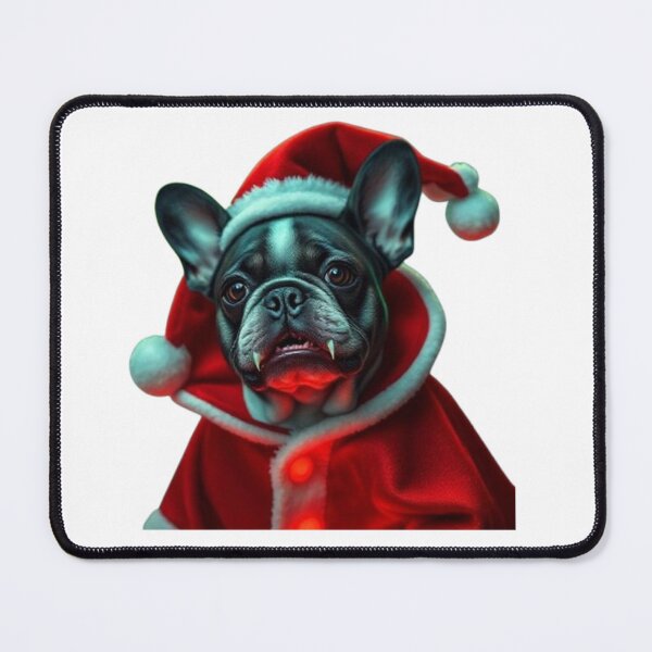 Item preview, Vampire French Bulldog Santa – Spooky Christmas Frenchie in Red Cape designed and sold by BSL-STORE.