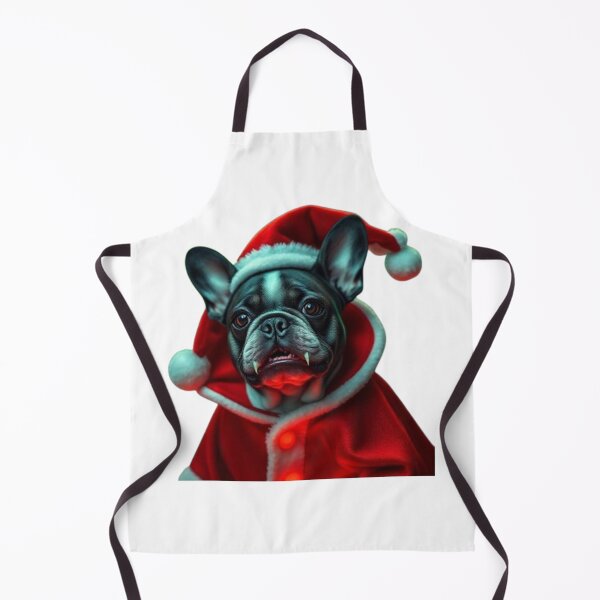 Item preview, Vampire French Bulldog Santa – Spooky Christmas Frenchie in Red Cape designed and sold by BSL-STORE.