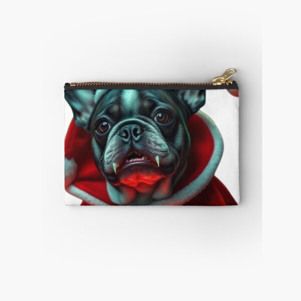 Item preview, Vampire French Bulldog Santa – Spooky Christmas Frenchie in Red Cape designed and sold by BSL-STORE.