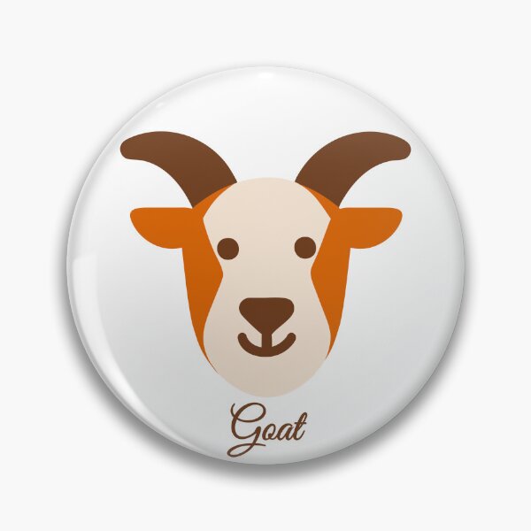 Item preview, Happy Goat Cute Kawaii Farm Animal Illustration designed and sold by Jirada.