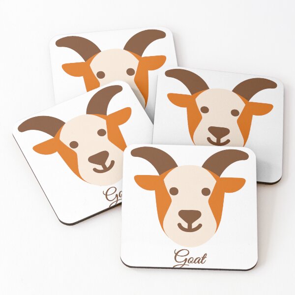 Item preview, Happy Goat Cute Kawaii Farm Animal Illustration designed and sold by Jirada.