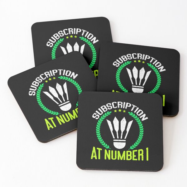 Item preview, Subscription At Number 1 Funny Badminton designed and sold by DonnieJennie.