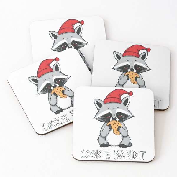 Item preview, Cookie Bandit Christmas Raccoon T-Shirt – Cute Holiday Cookie Lover designed and sold by al21ex.