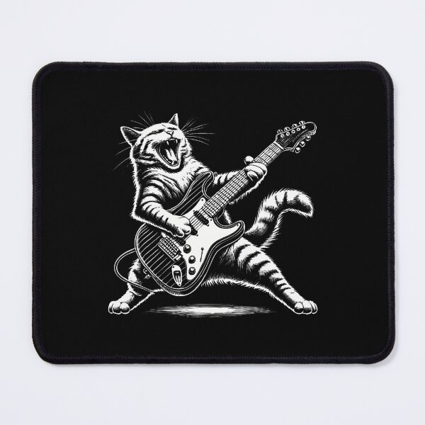Item preview, Cat Playing Guitar Rock Funny designed and sold by MelanieMiram1.