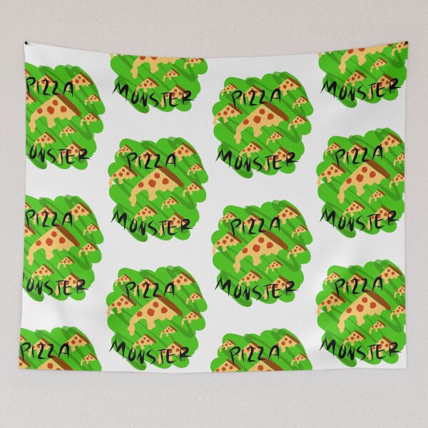 Item preview, Pizza Monster in Green designed and sold by ilonatoth.