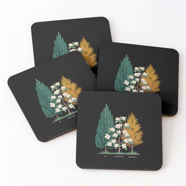 Item preview, Subtle Fir Dogwood Tamarack Trees  designed and sold by TiredPack.
