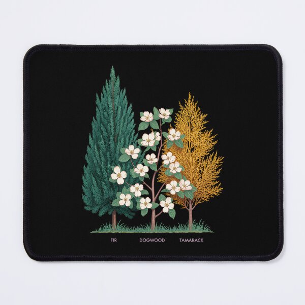 Item preview, Subtle Fir Dogwood Tamarack Trees designed and sold by TiredPack.