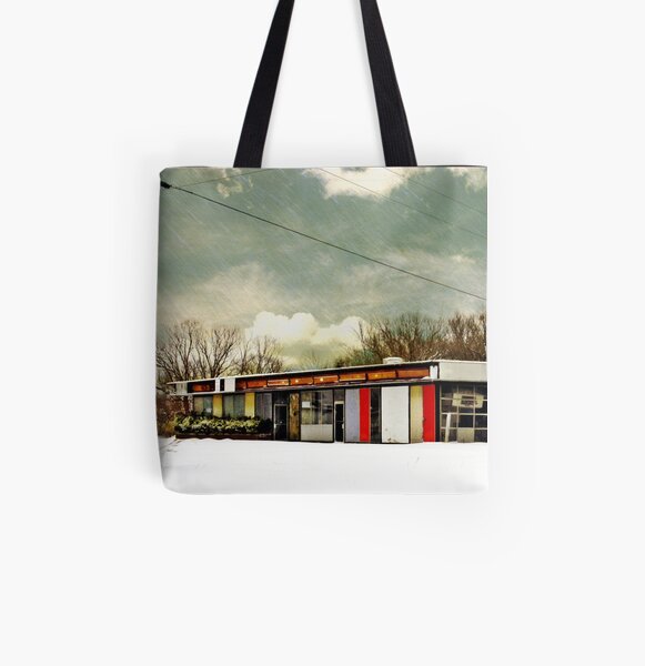 I-90 2-27-08 7:44 AM NEW YORK All Over Print Tote Bag