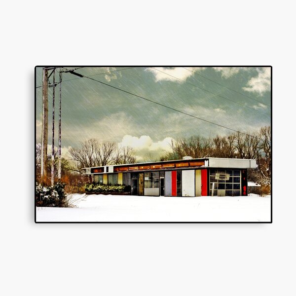 I-90 2-27-08 7:44 AM NEW YORK Canvas Print
