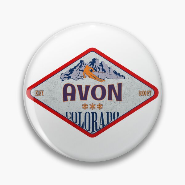 Item preview, Avon Ski Resort, Colorado, Vintage skiing badge design designed and sold by Wanderful-roads.