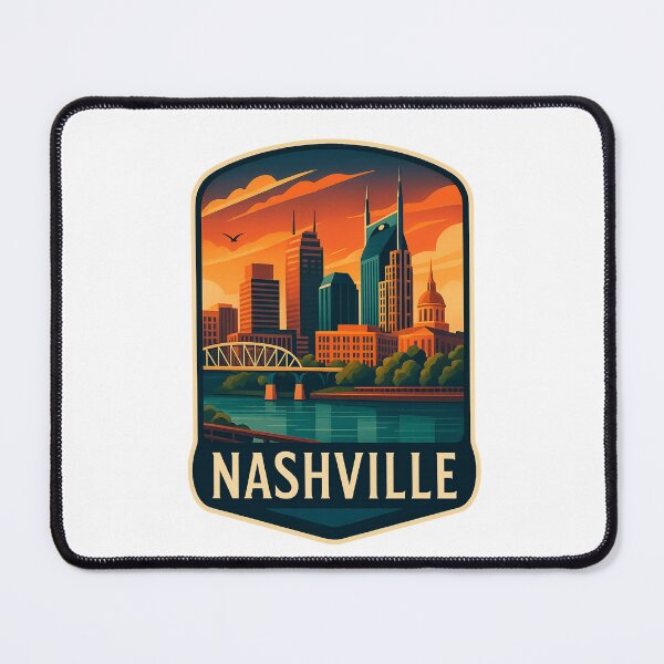 Item preview, Nashville Tennessee Skyline at Sunset designed and sold by Places On Earth.
