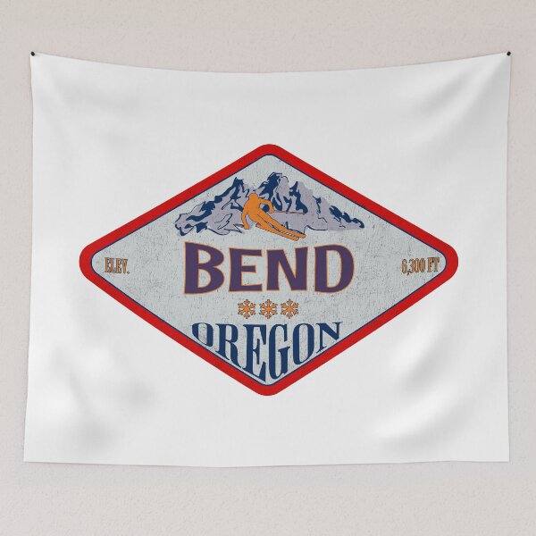 Item preview, Bend Ski Resort, Oregon, Vintage skiing badge design designed and sold by Wanderful-roads.