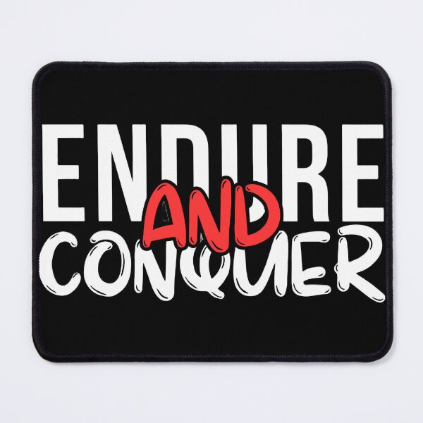Item preview, ENDURE AND CONQUER Typography - Motivation Mindset Hustle Graphic designed and sold by ConfuseLab Alt.