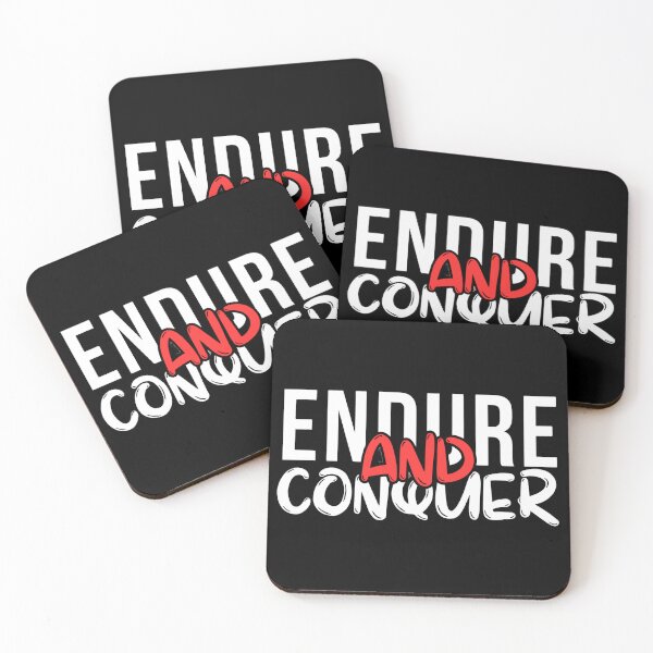 Item preview, ENDURE AND CONQUER Typography - Motivation Mindset Hustle Graphic designed and sold by ConfuseLab Alt.