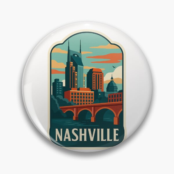 Item preview,  Scenic Nashville Skyline with Bridge View designed and sold by Places On Earth.