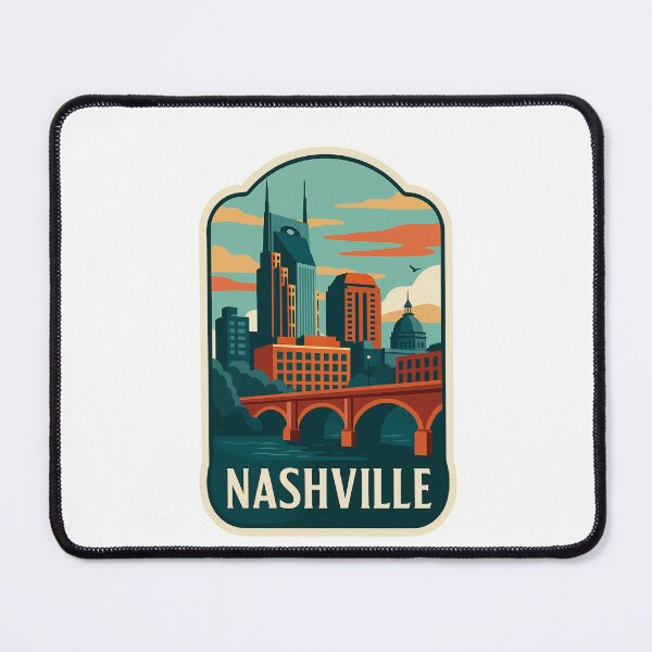 Item preview, Scenic Nashville Skyline with Bridge View designed and sold by Places On Earth.