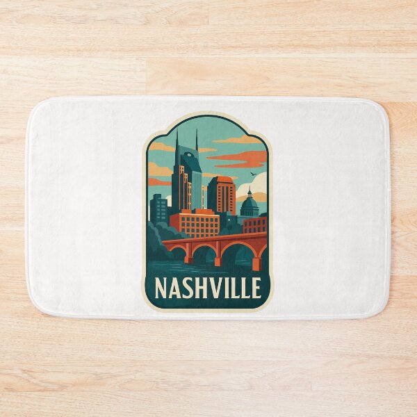 Item preview,  Scenic Nashville Skyline with Bridge View designed and sold by Places On Earth.