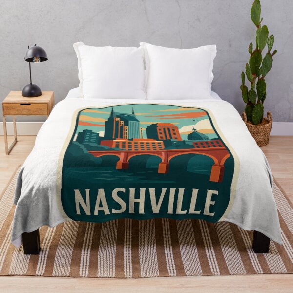 Item preview,  Scenic Nashville Skyline with Bridge View designed and sold by Places On Earth.