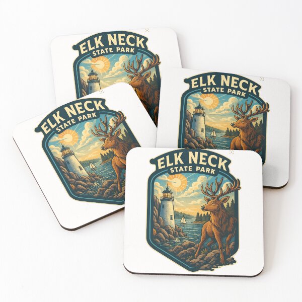 Item preview,  Elk Neck State Park with Lighthouse and Elk designed and sold by Places On Earth.
