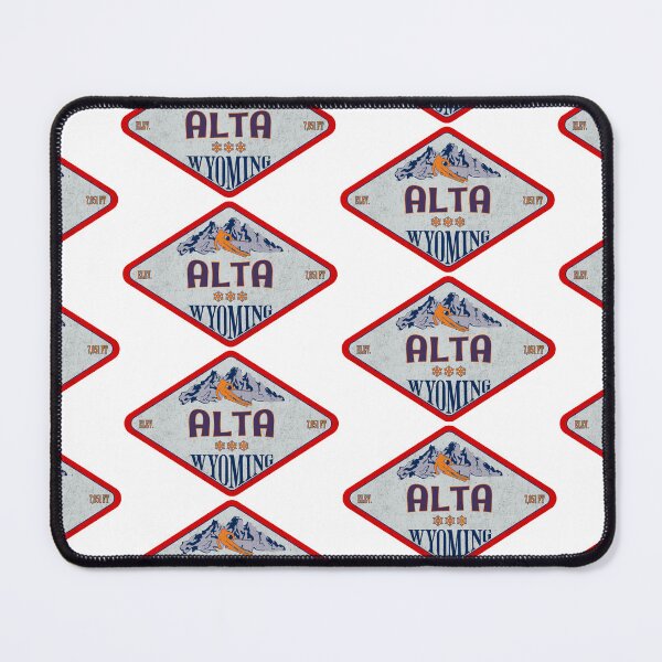 Item preview, Alta Ski Resort, Wyoming, Vintage skiing badge design designed and sold by Wanderful-roads.