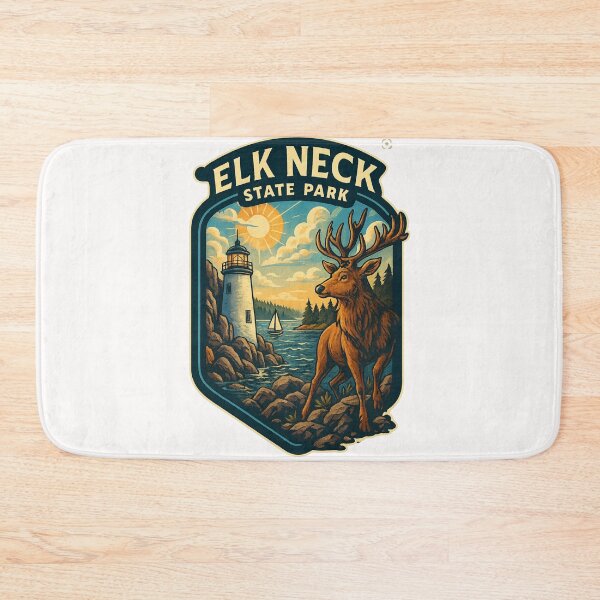 Item preview,  Elk Neck State Park with Lighthouse and Elk designed and sold by Places On Earth.