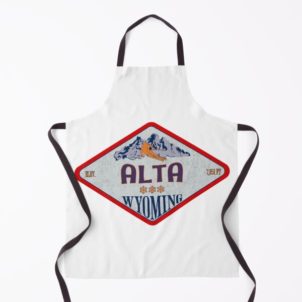 Item preview, Alta Ski Resort, Wyoming, Vintage skiing badge design designed and sold by Wanderful-roads.