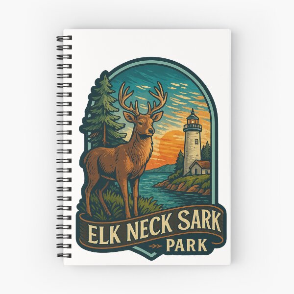 Item preview,  Sunset View at Elk Neck Sark Park with Deer and Lighthouse designed and sold by Places On Earth.