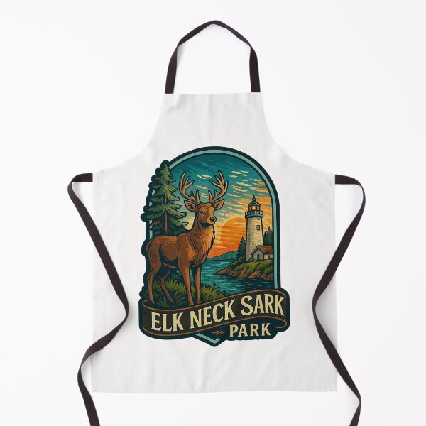 Item preview, Sunset View at Elk Neck Sark Park with Deer and Lighthouse designed and sold by Places On Earth.
