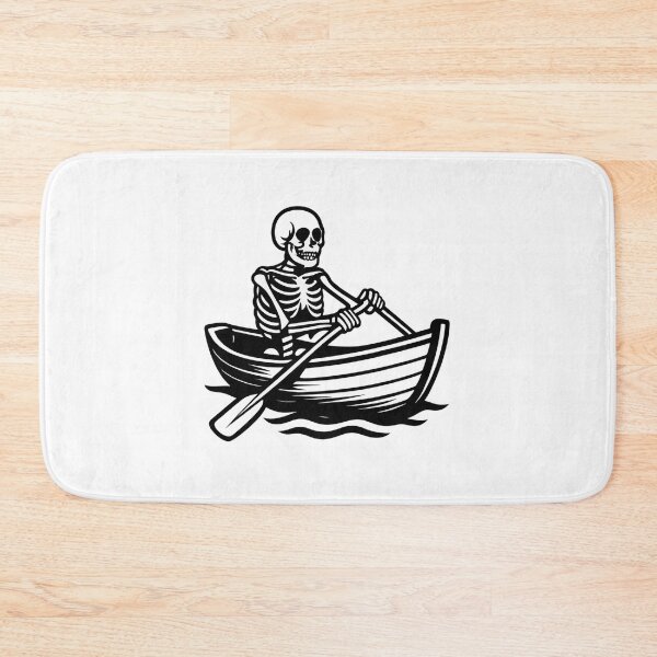 Item preview, Skeleton Rowing Boat – Dark Humor Nautical Design designed and sold by luckyyouth.