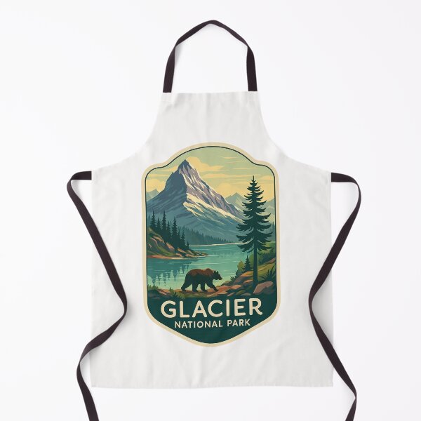 Item preview,  Glacier National Park Bear and Mountain Reflection designed and sold by Places On Earth.