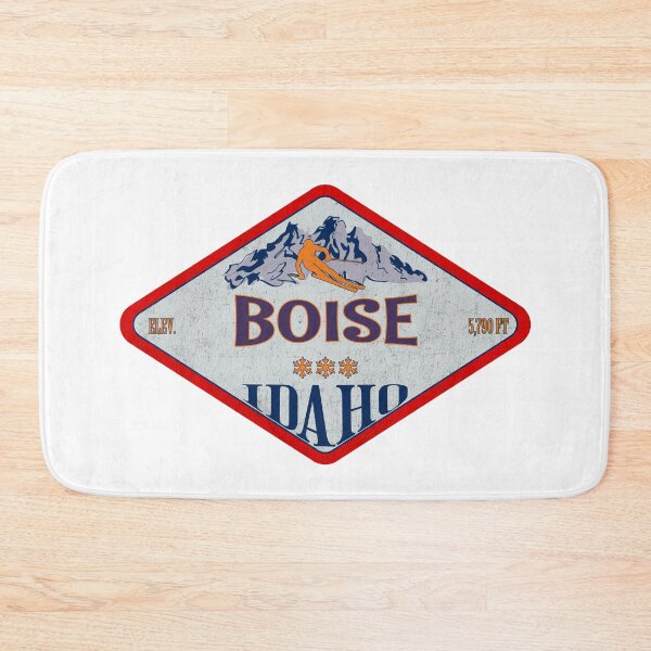 Item preview, Boise Ski Resort, Idaho, Vintage skiing badge design designed and sold by Wanderful-roads.